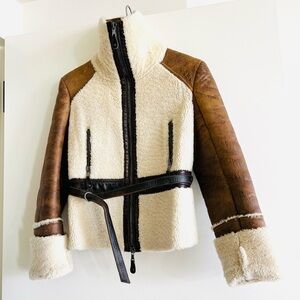 Patrizia Pepe Shearling Teddy Jacket